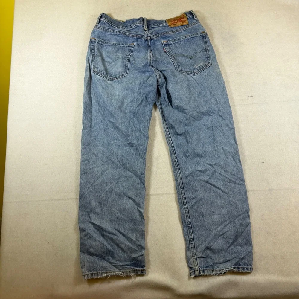 Levis 560 Loose Fit Tapered Leg Jeans Mens‎ 32x29 Light Wash Blue Denim 7605